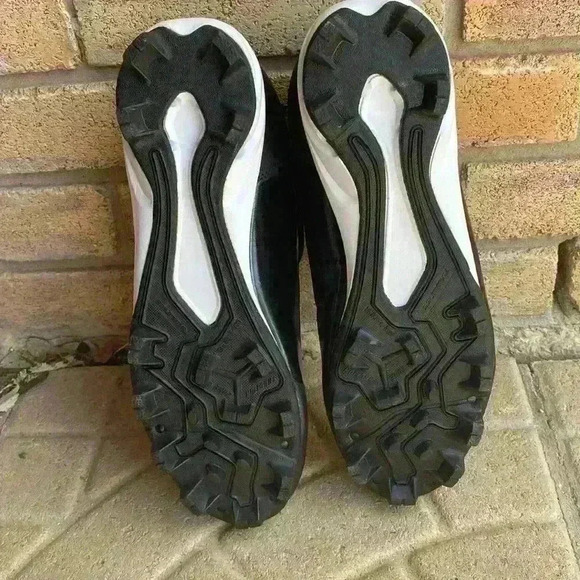 Rawlings Coolflo System Men’s 10.5D Black Baseball/Softball Cleats - Picture 6 of 12